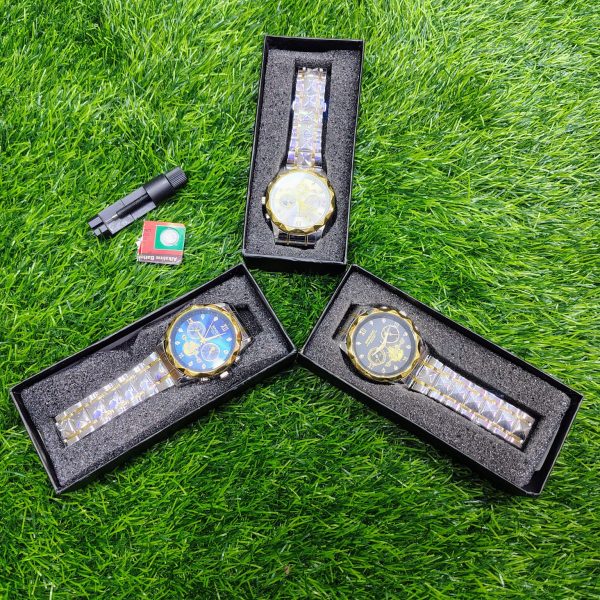 BINBOND B1236 Brand Fashion Tourbillon Dial Quartz Watches Men’s Luxury Stainless Steel + Free Chain cutter @ Battery. - Image 6