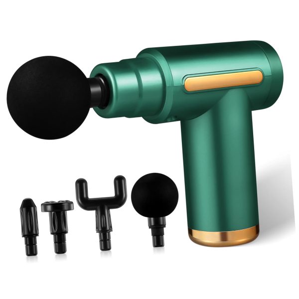 Mini Rechargeable Deep Tissue Therapy Massager SL-720 ( Green)